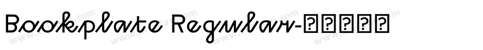 Bookplate Regular字体转换